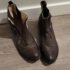 Leather ankle boots. Original Design